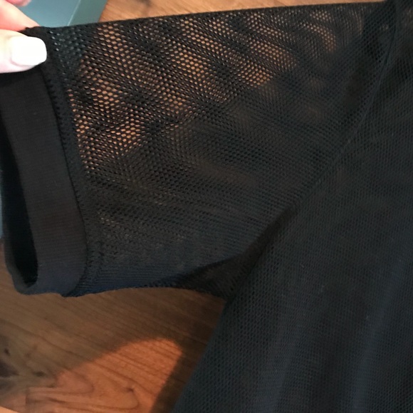 Mesh zipper top/jacket/coverup - Picture 3 of 4